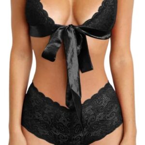 Conjunto Bralette Y Tanga Cola Less Be Suave Sensual S147